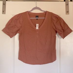 Gap size medium puff sleeve blouse